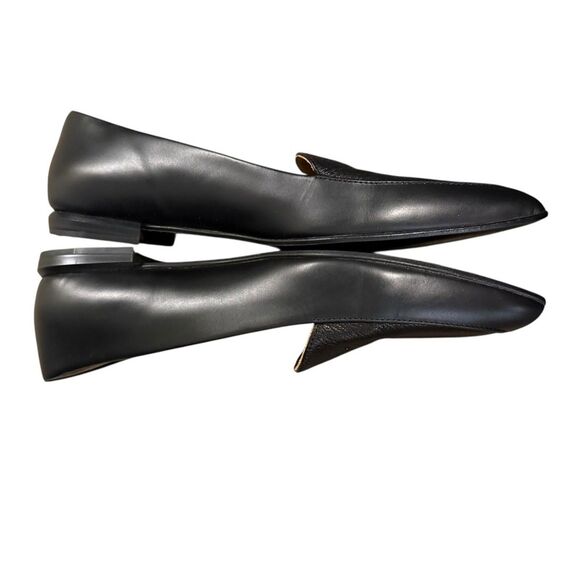 Everlane modern point flats Blk Leather 10.5 business casual dress shoes classy - Picture 5 of 8